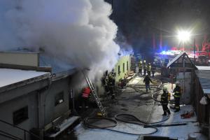 V Kraslicích vyhořela budova místních lesních hospodářů