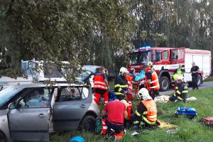 Pět osob se zranilo při vážné dopravní nehodě u Uničova