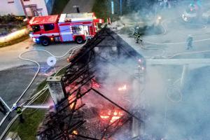 V obci Plavsko hořela rekreační chalupa