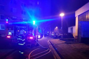 Hasiči našli při hašení bývalé kotelny v Kroměříži dvě mrtvé osoby