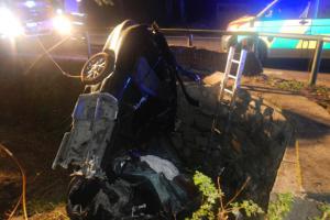 Dva mrtví u Slupečné, auto narazilo do betonového mostku