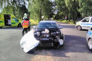 Pro zraněného motorkáře letěl ke Zvíkovskému Podhradí vrtulník