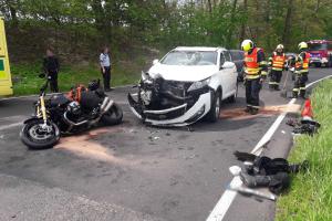 Tři nehody na účet motorkářů. O zranění nouze rozhodně nebyla