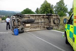 Vážná dopravní nehoda ve Valmezu si vyžádala devět zraněných osob (VIDEO)