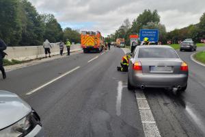 Nehoda dvou osobních automobilů uzavřela na dvě hodiny dálnici D48