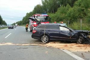 Nehoda zastavila dálnici. Mezi zraněnými byly i děti