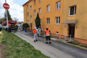 Uherský Brod: Hasiči dezinfikovali domy v rizikové oblasti