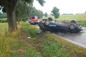 Dvě nehody u Kunžaku, tři zraněné osoby, z toho jedna žena