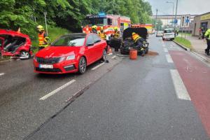 Třinečtí hasiči zasahovali u nehody čtyř aut