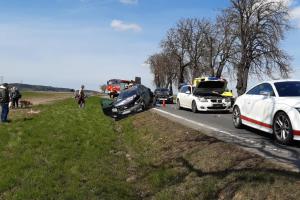 Hromadná nehoda zablokovala strakonickou silnici na Příbramsku