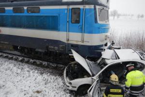 Sníh na jihu Čech navýšil počet dopravních nehod i výjezdy hasičů