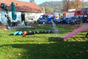 Požár restaurace na Berounsku popálil provozního na pažích a v obličeji