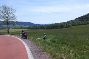 U Červené Vody havaroval motocyklista