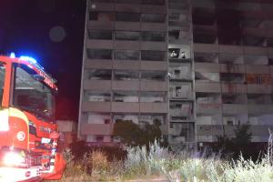 Požár vybydleného hotelu Máj v Ústí nad Labem