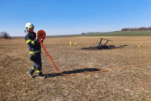 Olomoucko: Pád ultralehkého vrtulníku pilot nepřežil