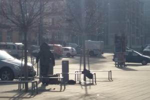 Hasiči evakuovali budovu v centru Zlína. Anonym vyhrožoval výbuchem