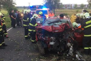 K vážné dopravní nehodě u Benic vyjeli hasiči z Prahy i Říčan