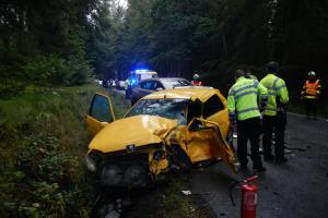 Měli po čertech štěstí. Nehoda u Čertovy stěny se obešla bez vyproštění