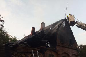 Požár dřevěného domu ve Varnsdorfu