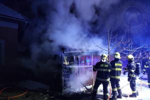 Požár v Rohovládově Bělé likvidovaly dvě jednotky hasičů
