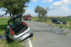 Kolize mezi Srbicemi a Hlohovčicemi na Domažlicku, čtyři osoby se zranily