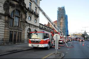 Ve Fantově budově pražského hlavního nádraží hořel kancelářský papír