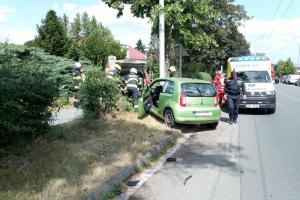 Ke srážce dvou osobních aut došlo v Hradci Králové na křižovatce ulic Brněnská a Pešinova