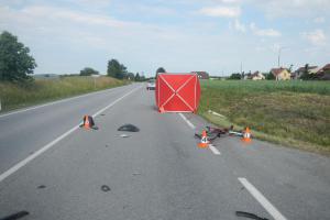 U Zbelítova nepřežil cyklista střet s osobním autem