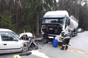 Devět nehod u Jihočechů. Ta u Deštné se neobešla bez zranění