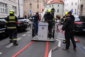 Někdo se možná radoval, někdo ne. Cvičný požár Nové radnice v Praze (VIDEO) Někdo se možná radoval, někdo ne. Cvičný požár Nové radnice v Praze (VIDEO)