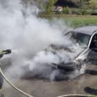 Ve Vendolí na Svitavsku likvidovali hasiči požár osobního automobilu