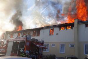 Hořela ubytovna v Plzni na Karlově. V pořážišti nalezeno torzo lidského těla