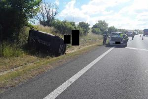Dopravní nehoda dvou osobních aut u Bystřan