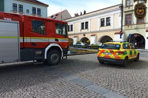 V Kroměříži na Velkém náměstí srazilo osobní auto chlapce