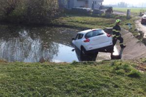 Při parkování použijte ruční brzdu, aby auto neskončilo v rybníku
