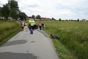 Víkendové nehody na jihu Čech. Je jich zase o dost víc a zahynul motorkář