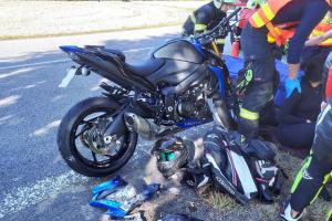 Dopravní nehoda dvou motorkářů u Jablonného nad Orlicí