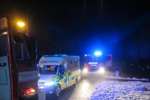 Požár v rodinném domě v obci Podolí na Uherskohradišťsku