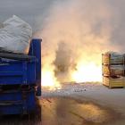 Požár hořčíkového odpadu