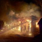 Noční požár dílny v Aši Noční požár dílny v Aši