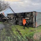 Dopravní nehoda kamionu v obci Blešno