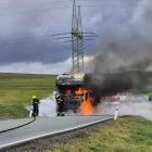 Požár tahače způsobil škodu za minimálně půl milionu Požár tahače způsobil škodu za minimálně půl milionu