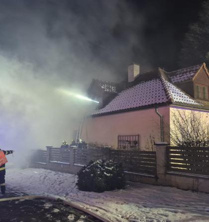 Požár rodinného domu v Kroměříži s tragickým koncem