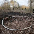 Požár lesního porostu v obci Dolany, byl povolán vrtulník na hašení