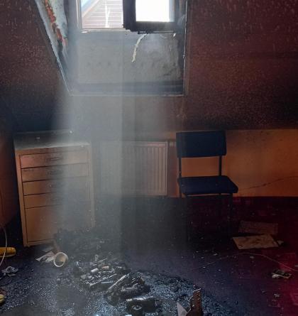 Požár rodinného domu v Žacléři