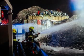 Večerní požár v Ostravě-Vítkovicích