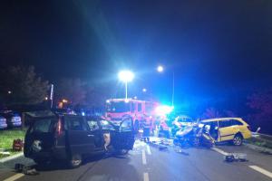 Při dopravní nehodě v Bystrci se zranilo celkem sedm lidí