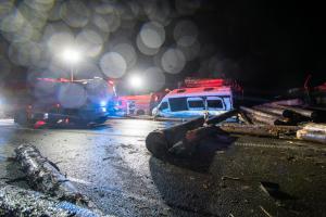 Vážná nehoda uzavřela ve čtvrtek ráno dálnici D56 v obou směrech