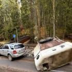 Dopravní nehoda osobního vozidla s přívěsem na převoz koní