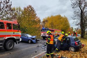 Dopravní nehoda v Leskovci nad Moravicí se zraněním